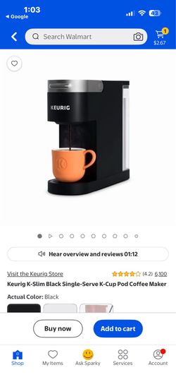 Keurig K-Slim Single Serve K Cup Pod Coffee Maker