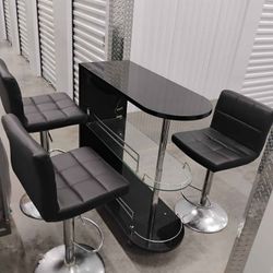 Bar Table With 3 stools