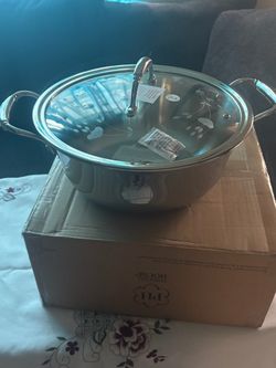 Olla asadora 6qt. de acero inoxidable Tri-ply princes house