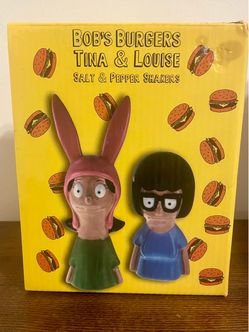 🍔 Bob’s Burgers — Tina & Louise Ceramic Salt & Pepper Shakers