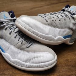 Jordan 12 Retro Grey University Blue Men's - 130690-007 - US