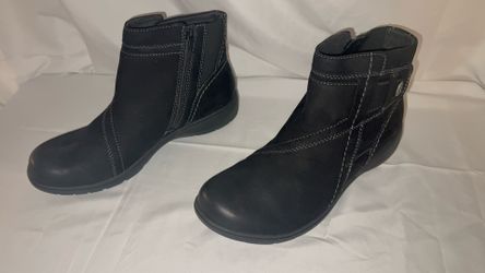 Clarks Collection Leather Ankle Boots -Carleigh Style