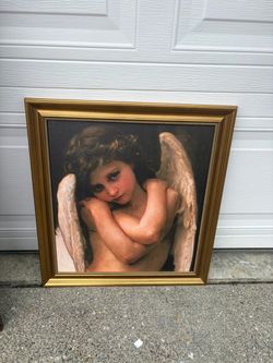 Vintage Angel Painting