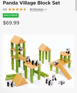 Lakeshore panda village set