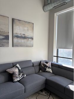 L Sectional Gray Modern Couch PICK UP NEXT WEEK