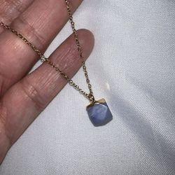 Blue Lace Agate Necklace 