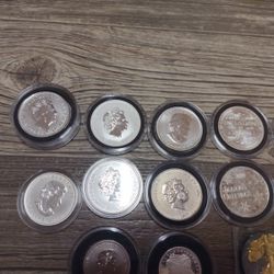 Silver Rounds 1 oz, 1/2 Oz And One 1/10