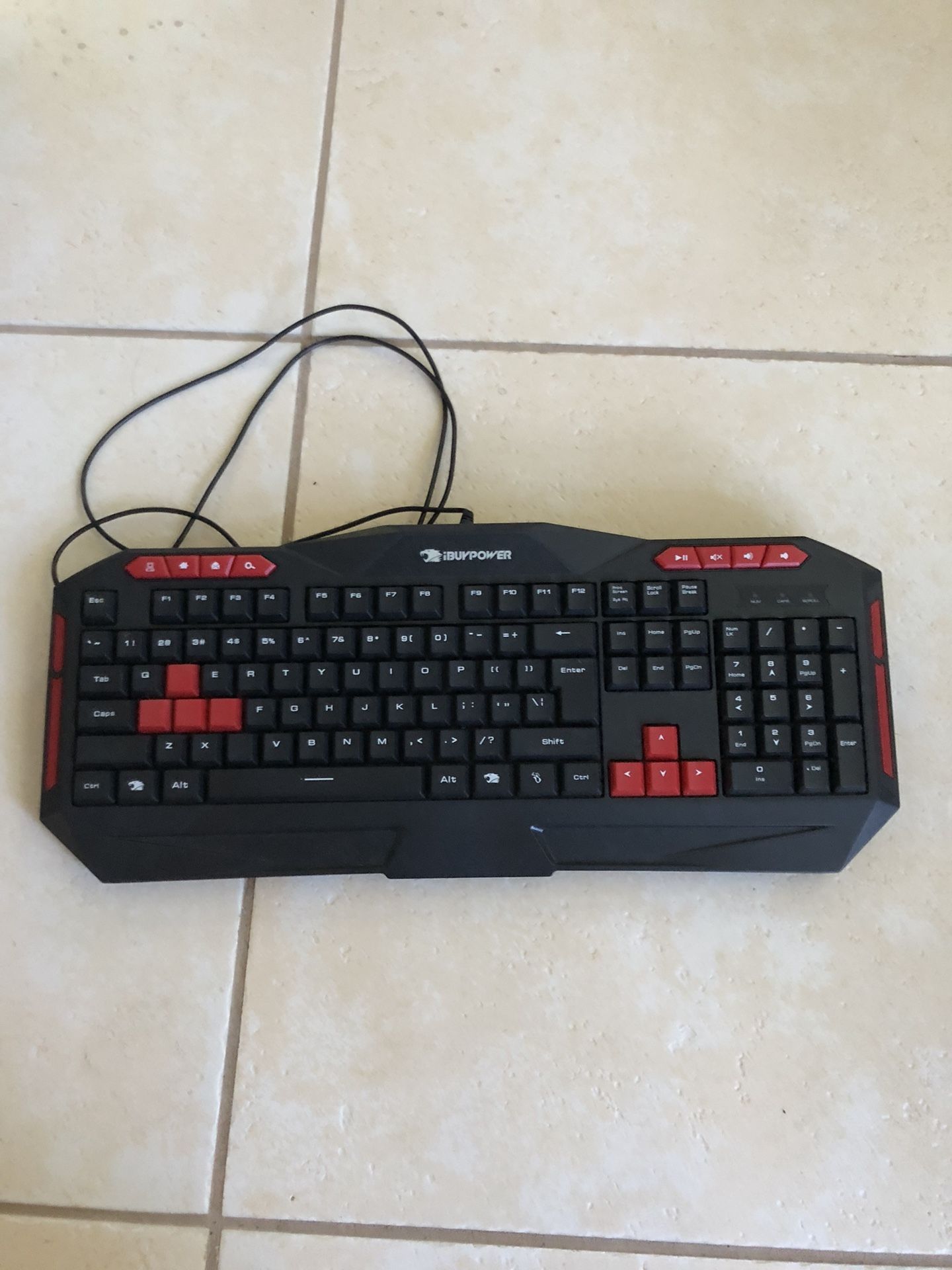 iBuyPower Ares Gaming Keyboard With USB Cord