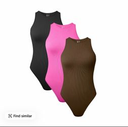 Hugh neck Bodysuits available