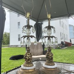 1972 vintage cherub lamps (both work) #3230
