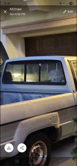 1988 Toyota Pick-up Rear Back Sliding Window