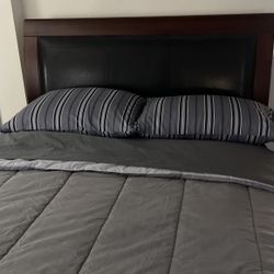 A Nice Queen Wood  Bed Frame