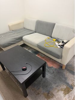 Couch and table
