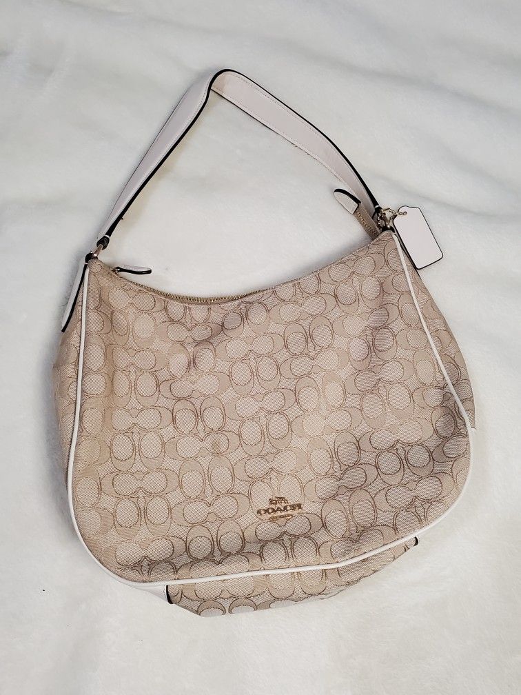 Coach Hobo Handbag / Color: Tan