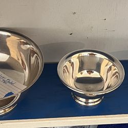 Set Gorman Silver Plated Revere Bowls