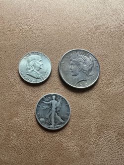 Vintage Silver Coins & Red Seal $2 Bill
