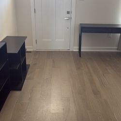 Ikea Black MICKE desk and drawer 