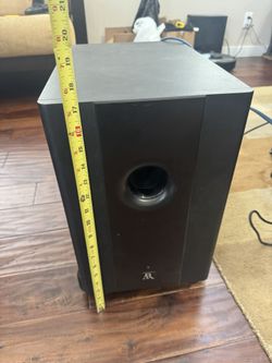 Acoustic Research (AR) HC5 powered 8” subwoofer. Great for Home Theater System. Looks and sounds great.