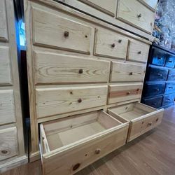 New 9 drawer pinewood
