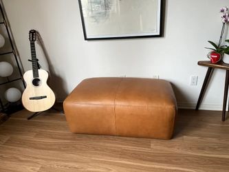 Denver Leather Ottoman