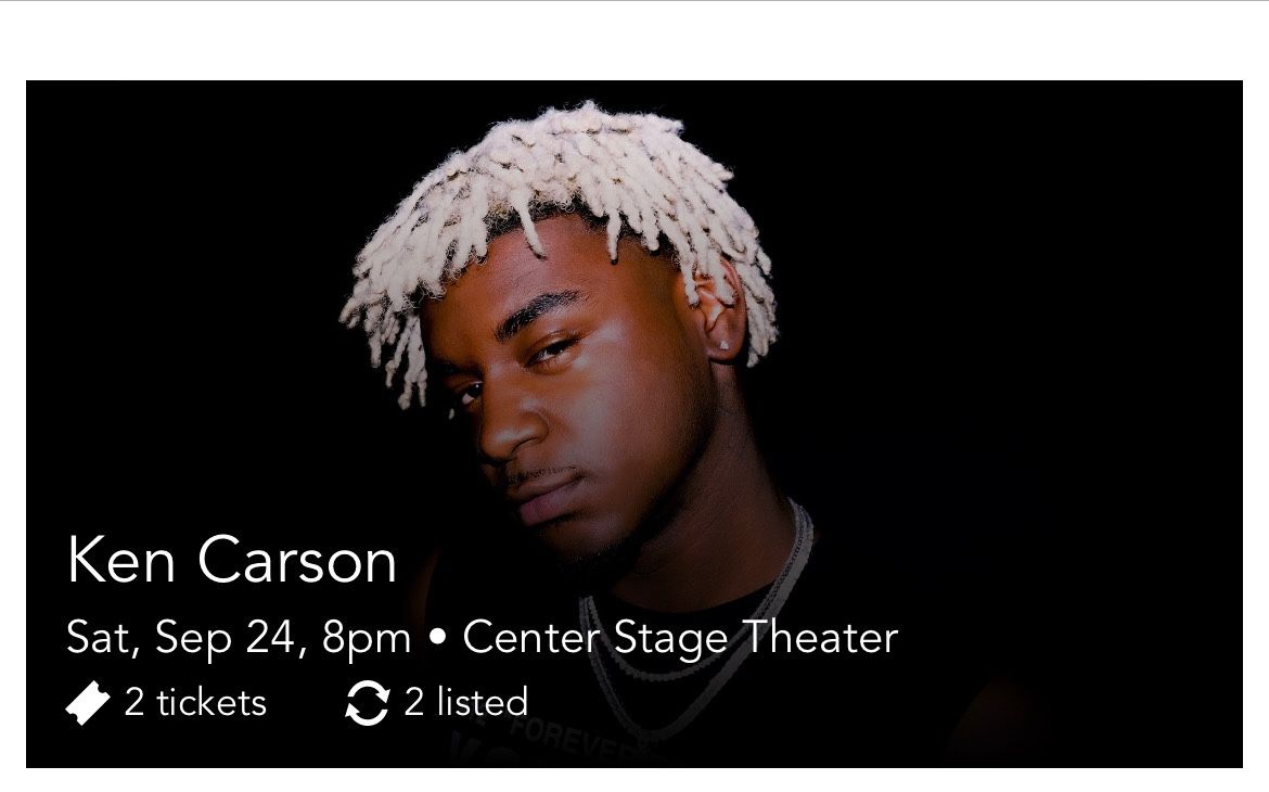 2 Ken Carson Tickets For Sept 24 Concert 