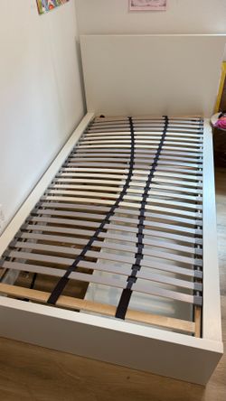 Twin IKEA Bed Frame + Mattress – Ready to Use