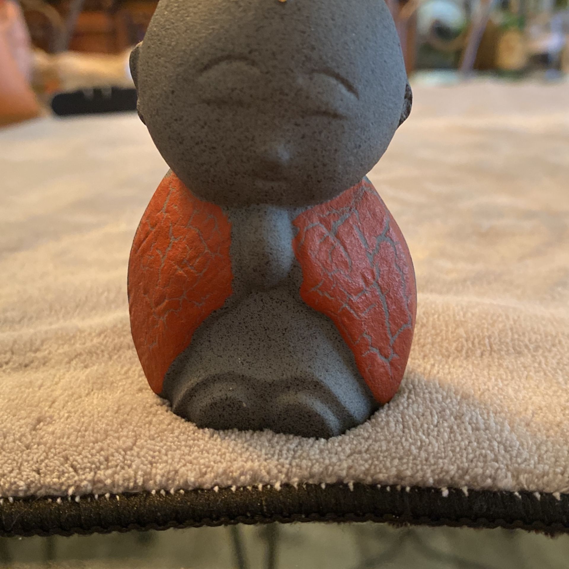 Bodhisattva Praying Red Paperweight
