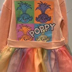 Trolls Dress Size 3/Vestido Talla 3 De Trolls