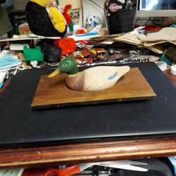 Wooden Duck Display,  9 Inches Long