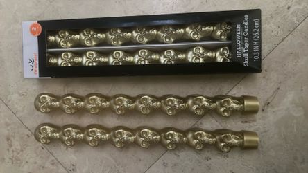 Halloween Skull Taper Candles