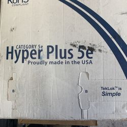 3 Boxes Berk-Tek Hyper Plus CAT5e Plenum UTP Ethernet Cable 1000ft box (White)