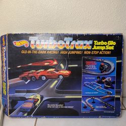Vintage 1985 Hot Wheels Turbo Trax Racing Car Toy in Box Original Instructions 