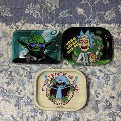 Rick And Morty Rolling Metal Tray