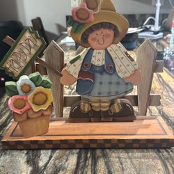 Country Craft Wood Decoration