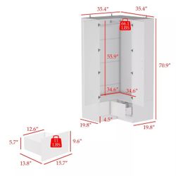 Corner Wardrobe Double Door 
