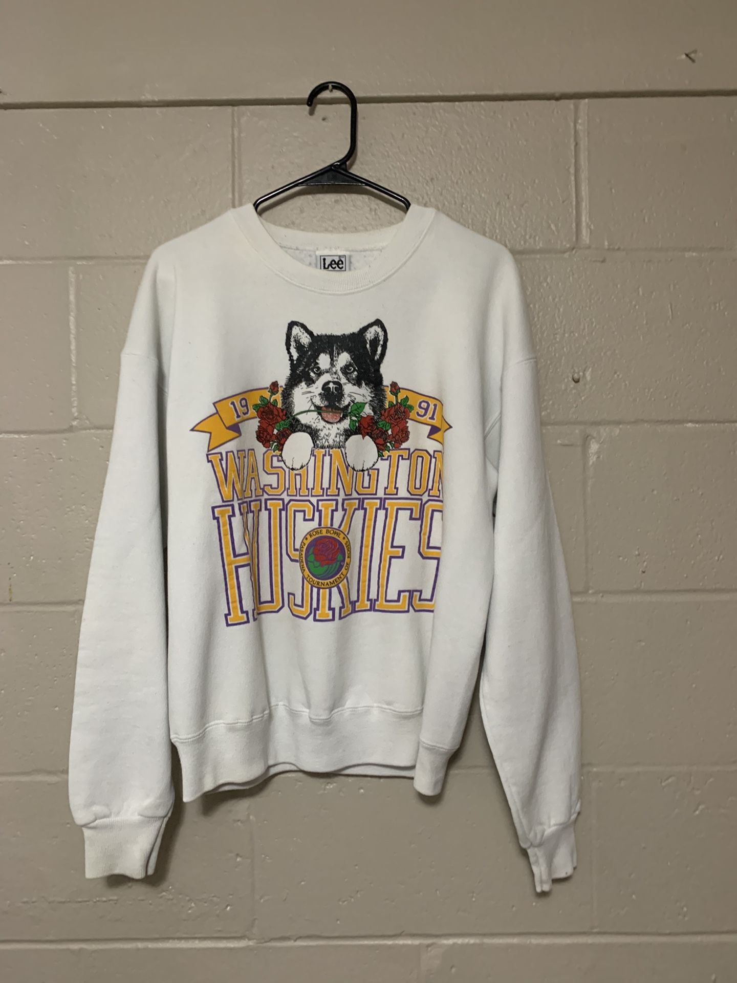 Vintage Huskies Rose Bowl Crewneck Size XL