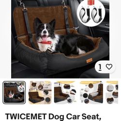 Twicemet New 3 In 1 Pet Car Seat(Black/Gray)