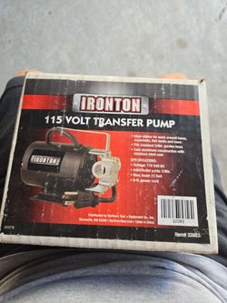 Ironton 115 volts Transfer Pump