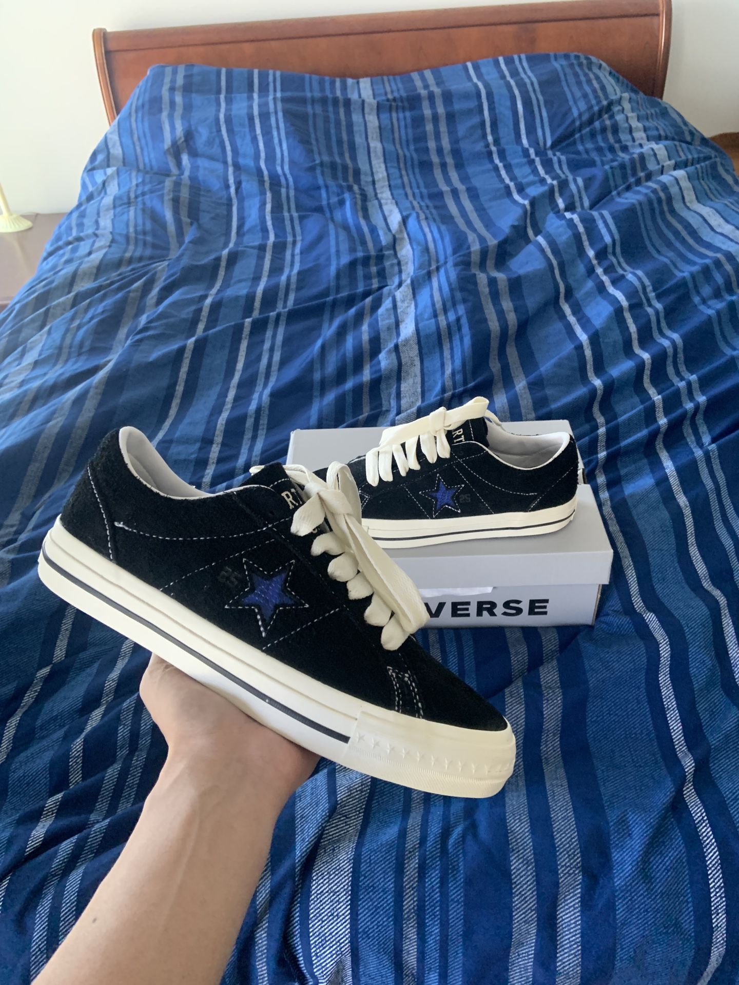 Converse X Quartersnacks One Star Pro Black Suede Size 9