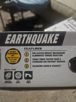 EARTHQUAKE 3/8 in. Impacting Air Ratchet Wrench