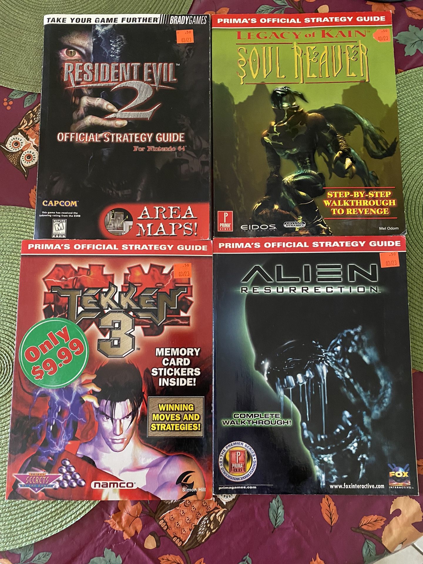 90s Video Game Strategy Guide Books Lot Of 8 Resident Evil Tomb Raider