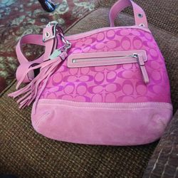 Pink Coach Purse