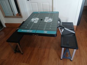 Miami dolphins picnic table