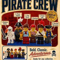 Pirate Crew Lego Minifigs 