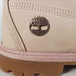 Beautiful Women's 6.5 Timberland Heritage 6in Waterproof Boot Light Pink Nubuck