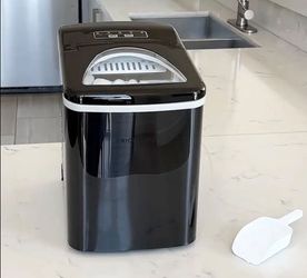 Frigidaire 26 lb. Bullet Ice Maker, Countertop Ice Machine with LED Control Panel, Black Stainless Steel
