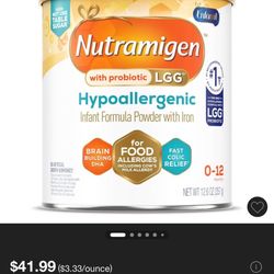 Enfamil Nutramigen Hypoallergenic 