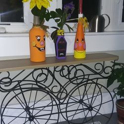 Vintage Plant Stand With Fall Decor (Sold Separately)