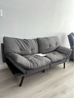 Gray Futon Sofa Bed (NEW)