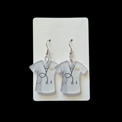 Medical Scrub 2D Dangle Earrings